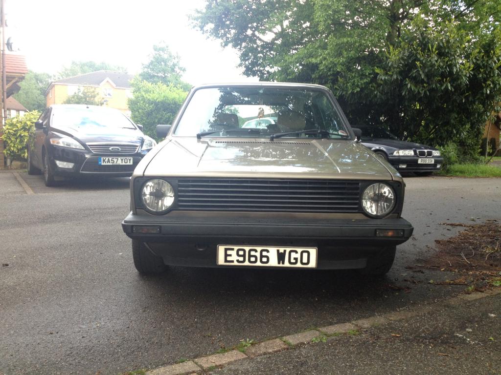 View topic: VW Golf Convertible Clippier 1987 Gold/brown ...