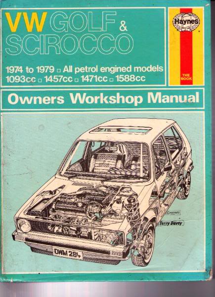 View topic: WORKSHOP MANUALS FOR THE VW GOLF MK1 ALL ...