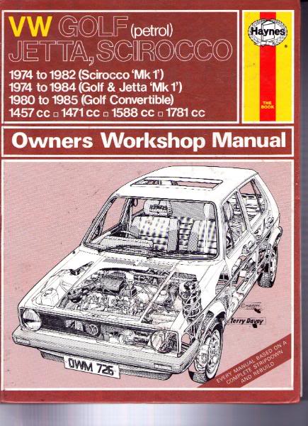 View topic: WORKSHOP MANUALS FOR THE VW GOLF MK1 ALL MODELS a guide – The Mk1 Golf Owners Club